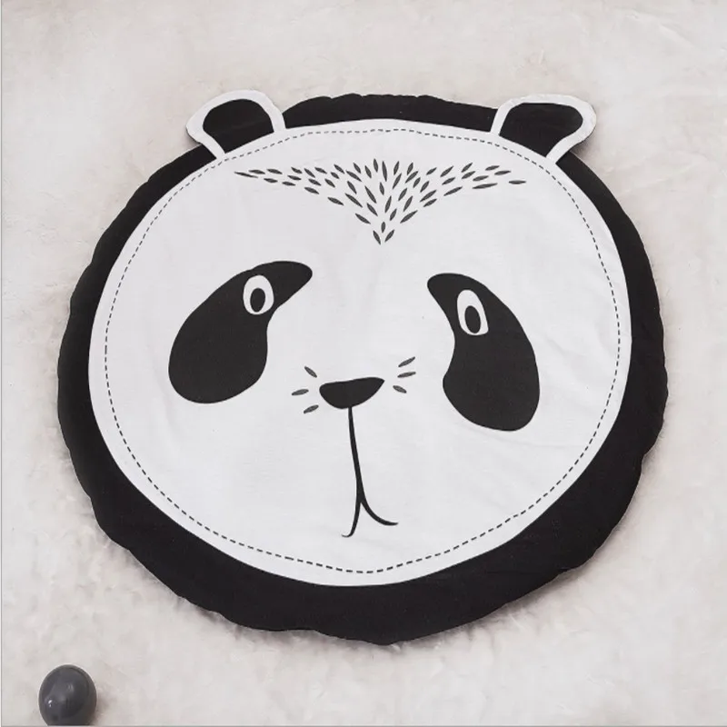 INS explosion cartoon animal cotton children crawling game pad swan round carpet room decorations sand free mat rug