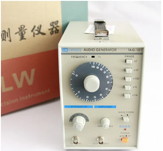 Fast arrival TAG101 Audio Generator Function Signal 10 to 1Mhz precision signal generator220V