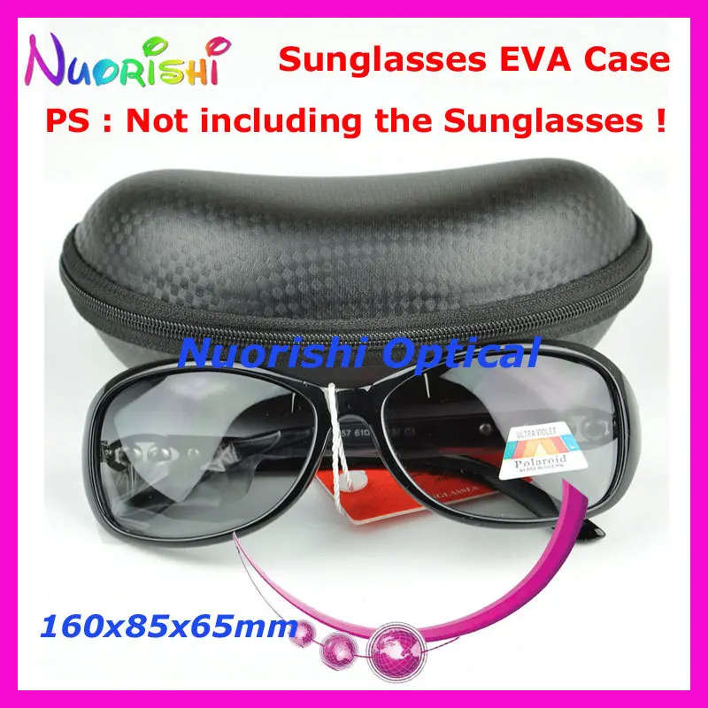 

10pcs Black Fashion Sunglasses Eyeglass Glasses Sunglass Zipper EVA Case Box ML028 Free Shipping