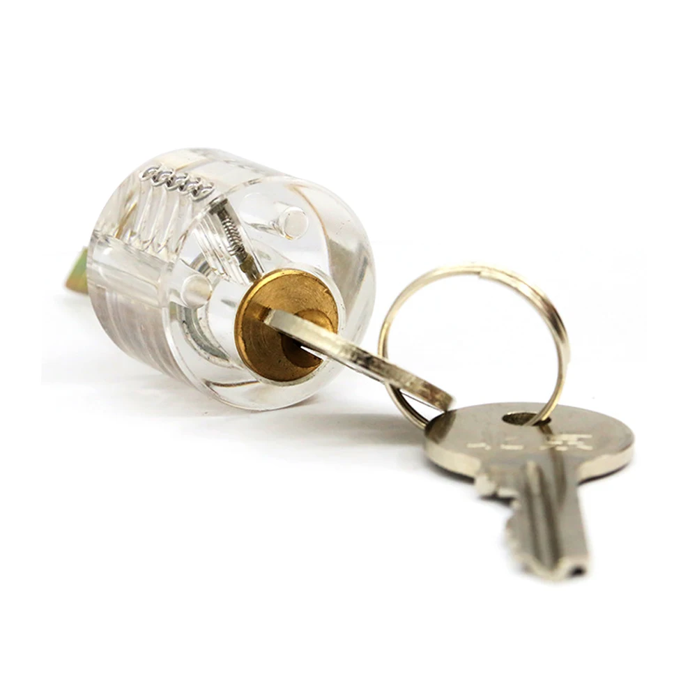 CHKJ Transparent Visible Cutaway Mini Practice View Padlock Lock Training Skill For Locksmith Tools Supplies Hardware