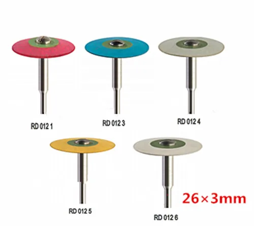 

Dental Rubber Diamond Polisher Polishing Wheel Disc Grinder For Zirconia Porcelain Workpiece Dental Lab