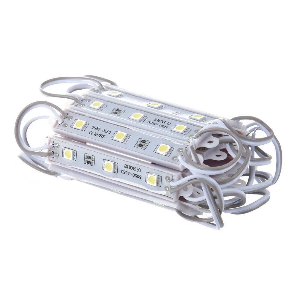 OSIDEN 4000pcs/lot By DHL High power led module 5050 3leds DC12V  white/Warm white/rgb waterproof  FREE SHIPPING