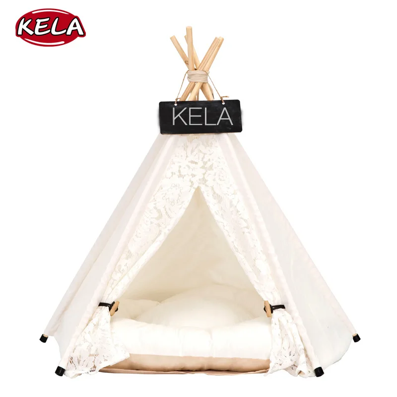 

Pet House Cute dog tent outside tent Pet Dog House Kennels Washable Tent Teepee House Bed For Cat Portable Pet Puppy Supplies
