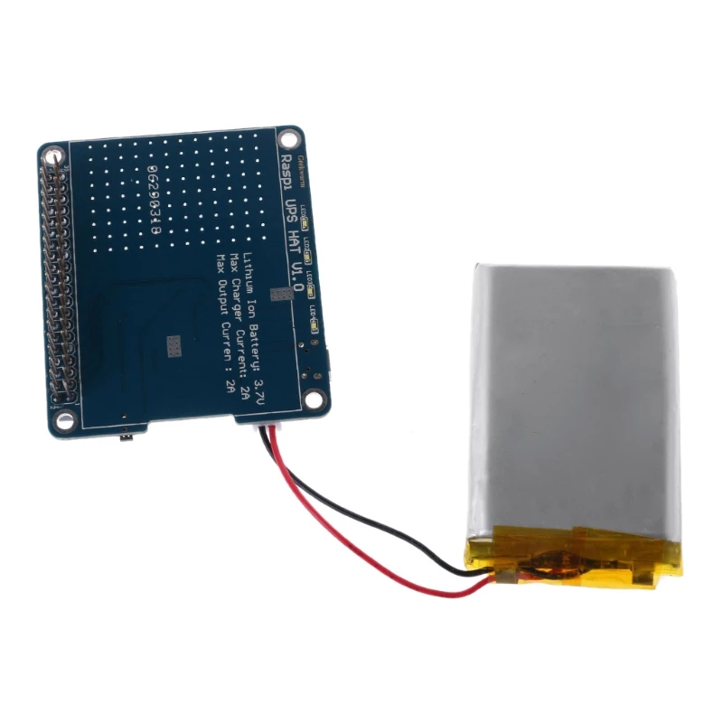 Bateria de lítio do módulo 2500 mah da placa do chapéu de ups para o modelo b/pi 3 do raspberry pi 2b/b +/a +
