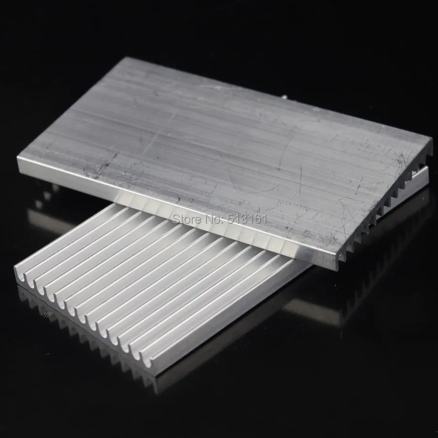 Gdstime-disipador de calor de aluminio, radiador para Chip electrónico LED, refrigeración de RAM, 100x55x6mm, 1 unidad