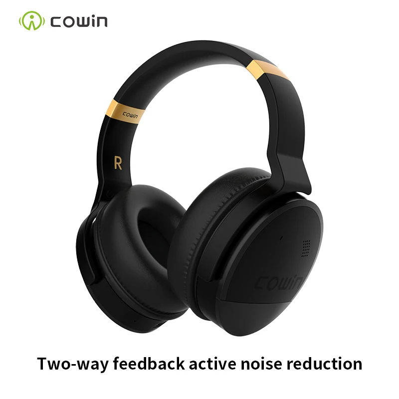 

Cowin E8 HIFI Active Noise Cancelling Headphones ANC Wireless Bluetooth Headset with Microphone, Stereo Deep Bass Headphones