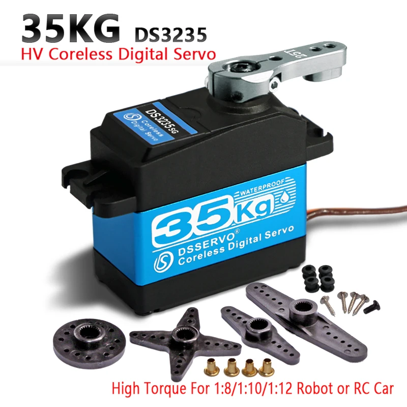 1X servo 35kg high torque Coreless servo motor digital and waterproof DS3235 servo arduino servo for Robotic DIY,RC car