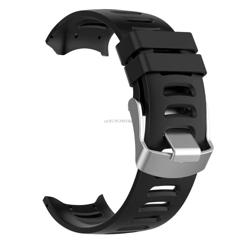 도구가 있는 Garmin Forerunner 610 시계 용 실리콘 교체 손목 스트랩 시계 밴드