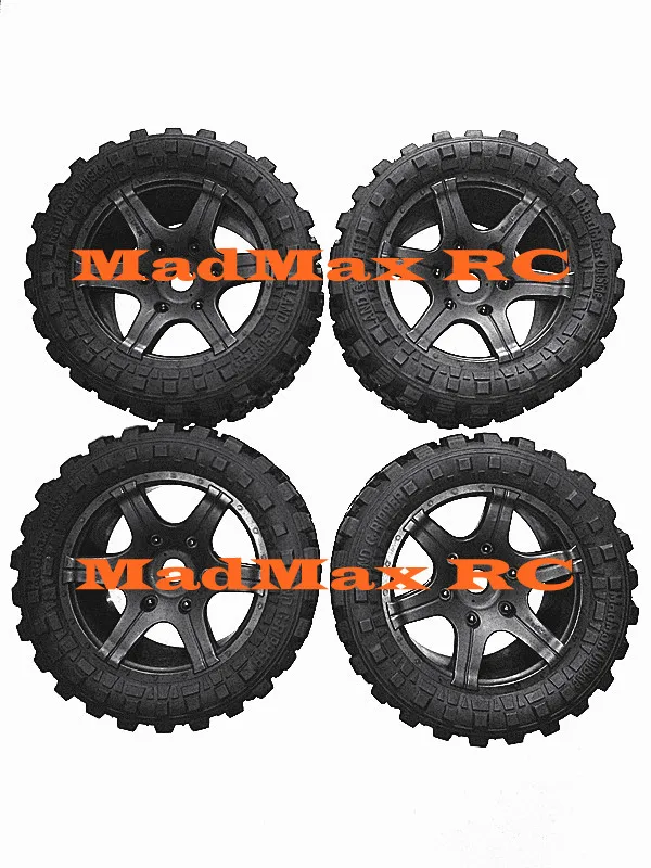 MadMax pneumatico con impugnatura resistente all\'usura a ruota larga leggera per scala 1/5 LOSI DBXL-E RCMK