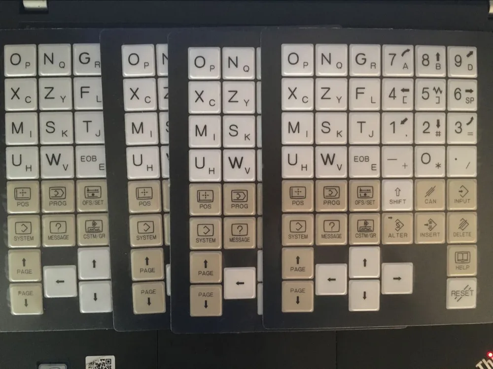 Membrane Keysheet FANUC A98L-0005-0298#T A98L-0005-0298#M Keypad Keyboard for AO2B-0309-H124/T Milling Machine and Lathe Machine