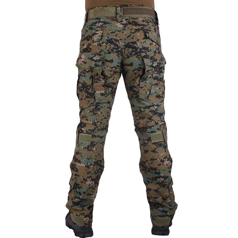 Imagem -03 - Vulpo-camuflagem Calças de Combate Digital para Homens Calças Táticas Calças de Caça Joelheiras Removíveis Selva