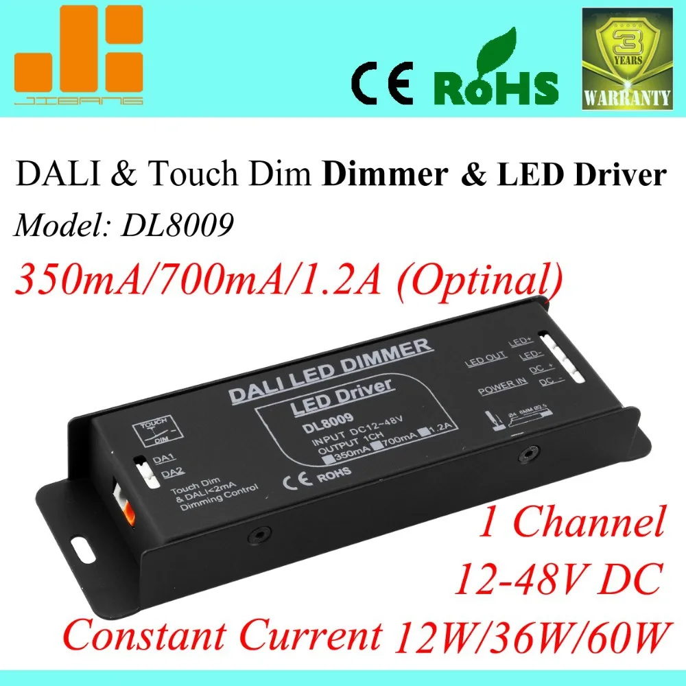 

Free Shipping DALI controller, Constant Current DALI dimming Driver 350mA 700mA 1.2A (Opt) 1Channel Input 12V-48V dali DL8009