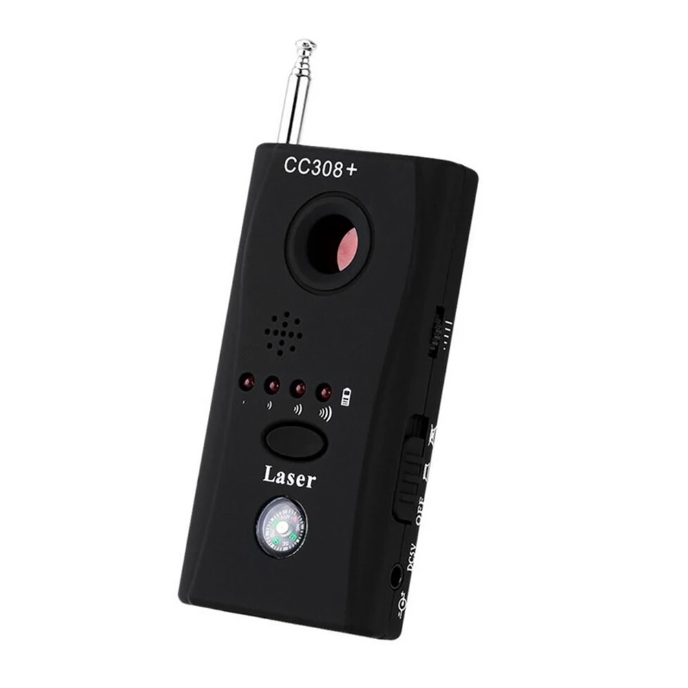 CC308 + Mini Anti-Spy Draadloze Radio Wave Signaal Rf Gsm Device Finder Verborgen Camera Lens Sensor Detector