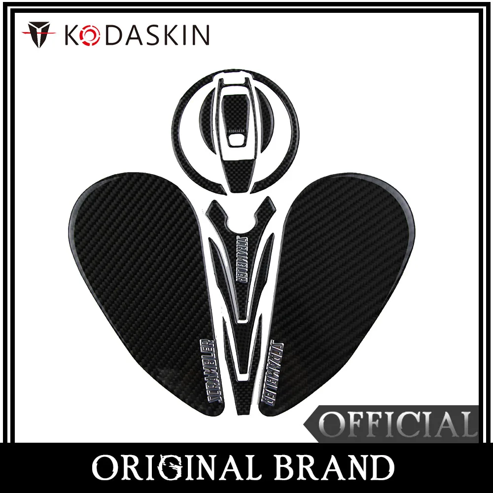 

KODASKIN Motorcycle 3D Carbon Tank Pad Sticker Decal Emblem GRIPPER STOMP GRIPS EASY for DUCATI SCRAMBLER