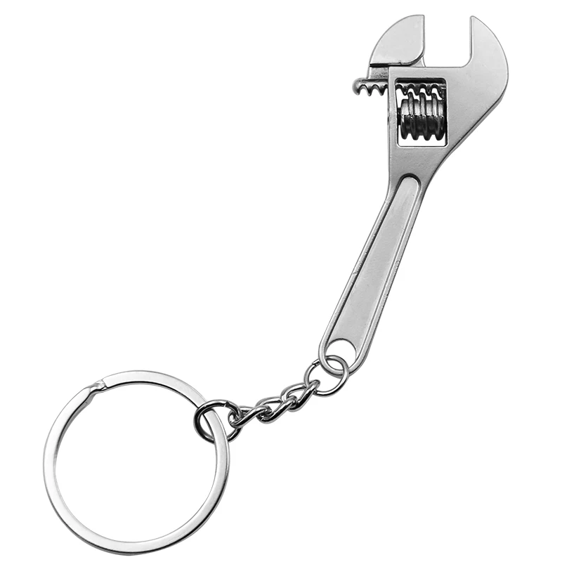 Mini Metallo Regolabile Strumento Chiave Chiave Chiave Anello Della Catena Portachiavi Regalo