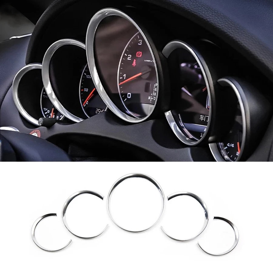 JEAZEA Car Styling 1PC Interior Dashboard Instrument Gauge Panel Cover Trim For Porsche Cayenne 2011 2012 2013 2014 2015 2016