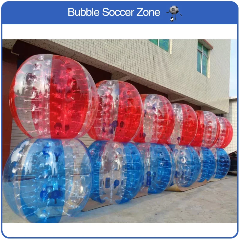 Gratis Verzending 1.5 m 1.0mm TPU Bubble Voetbal Opblaasbare Bubble Voetbal Luchtbumper Bal Voetbal Bubble Voetbal Body Zorb bal