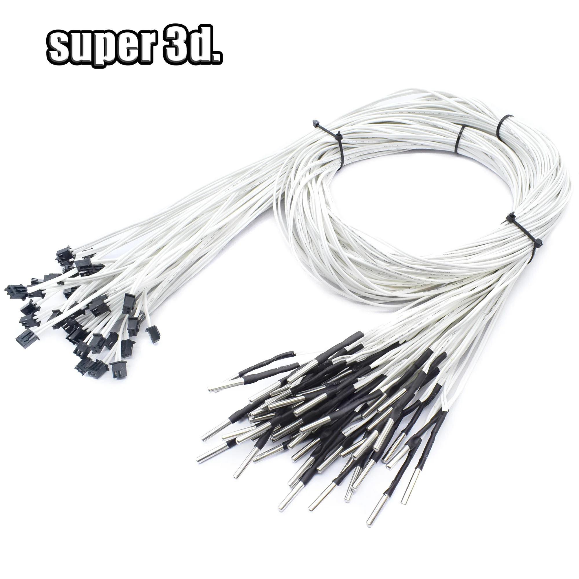 1PC NTC100K Thermistor with 100cm/200cm New arrival Cable length for 3D Printer