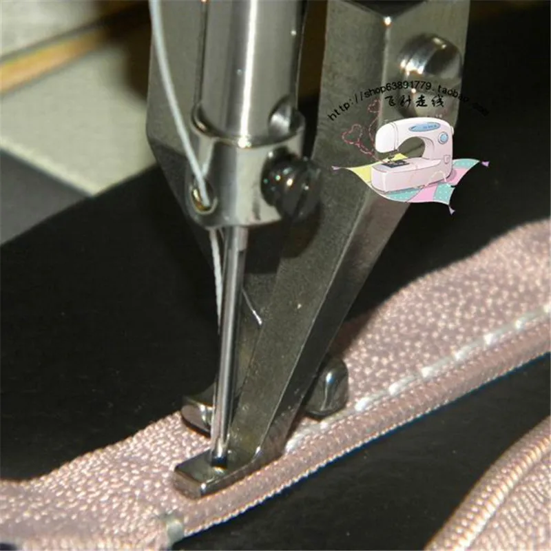 Industrial Walking Foot Sewing Machine Zipper Presser Foot, For Thick Material, Inner and outer presser foot