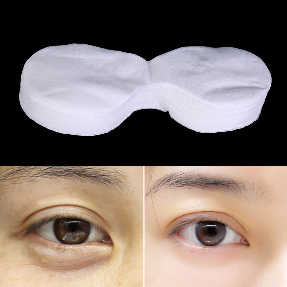 100Pcs Ultrathin Cotton Disposable Eye Mask DIY Natural Cotton Eye Paper Mask For Women Essential Product