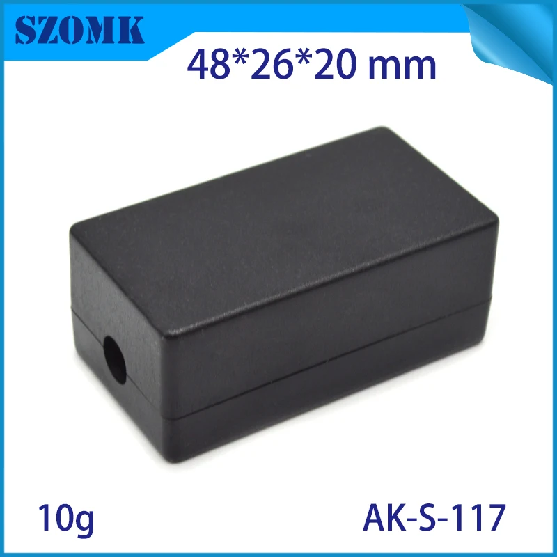 10 Pcs 48*26*20mm small plastic electronics project box black abs plastic enclosure prototype control box instrument housing