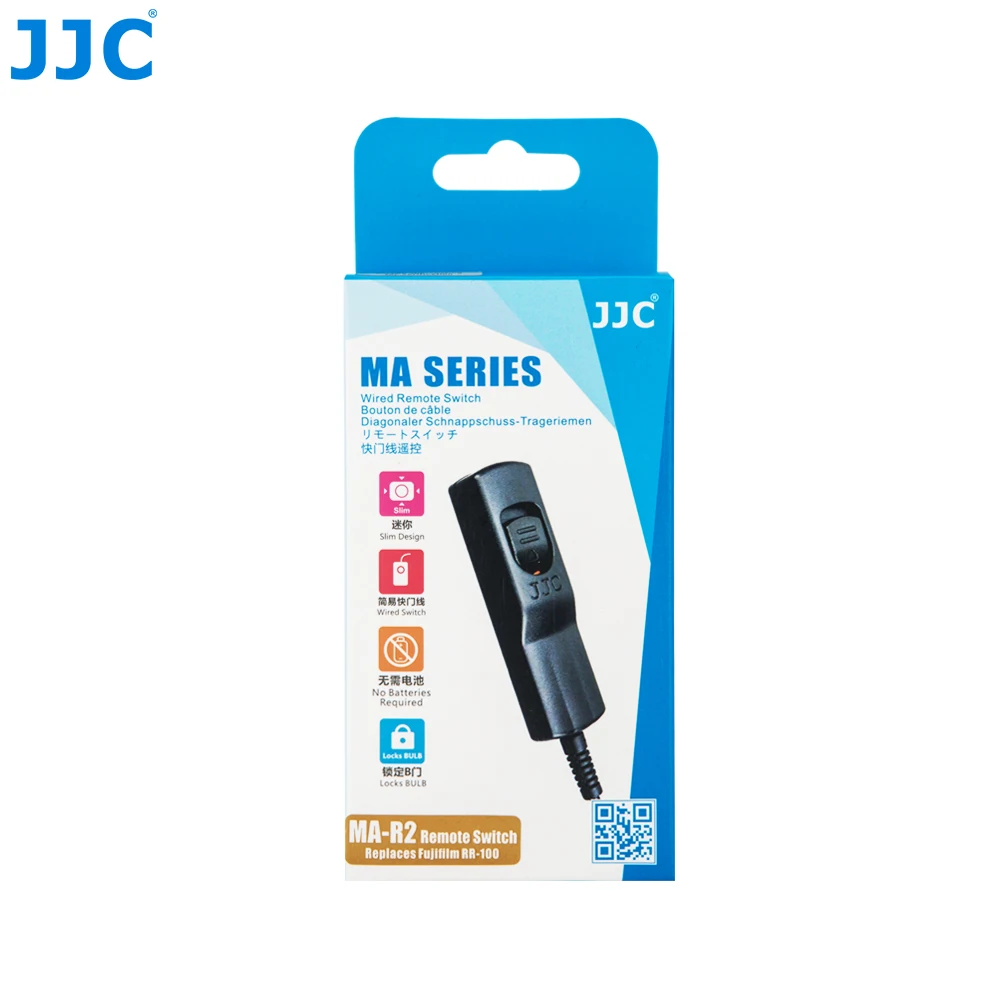 JJC RR-100 Cable Wired Shutter Release Remote Control for Fujifilm X100VI X-H2 X-T100 X-A7 XT100 XT4 XT3 XH1 XPro3 XPro2 XT30