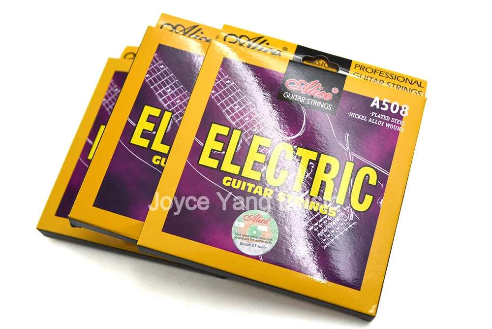 3 Sets of Alice A508-L/SL Electric Guitar Strings 1st-6th Plated Steel&Nickel Alloy Wound Strings Free Shipping