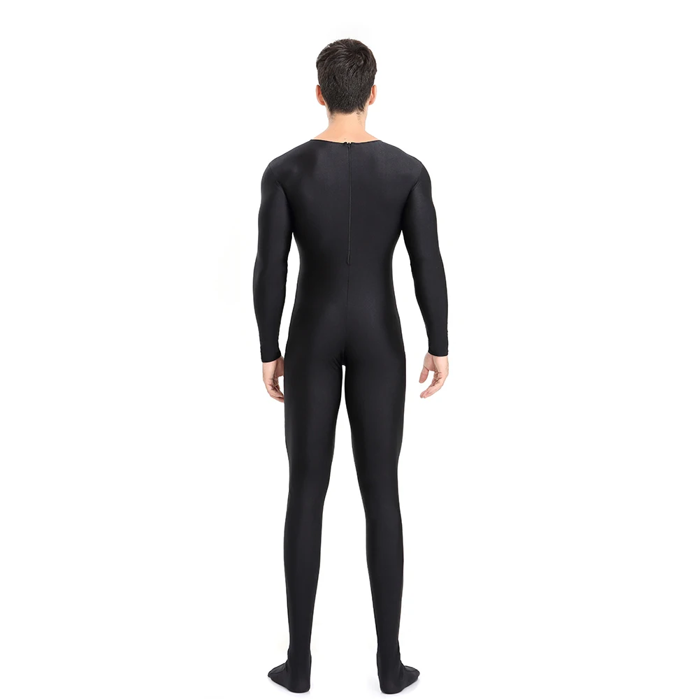 Speerise dia das bruxas de corpo inteiro zentai preto elastano footed macacões apertados magros para mulher unitards homem cosplay trajes