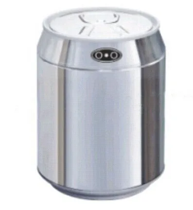 

1.5L/0.46Gal Stainless Steel+Plastic Desktop Automatic Infrared Motion Sensor Trash Can Auto Sensor Dustbin Silver/Blue Color