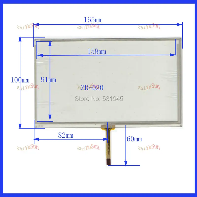 

ZhiYuSun compatible HLD-TP-0883 7inch 165mm*100mm Touch Screen panel touchpad four change eight line compatible