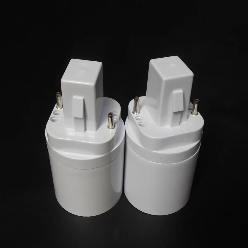 ABS LED G24 to E27 Adapter Socket Halogen CFL Light Lamp base converter e27 to g24 bulb holder adapter 2pin 85-265V