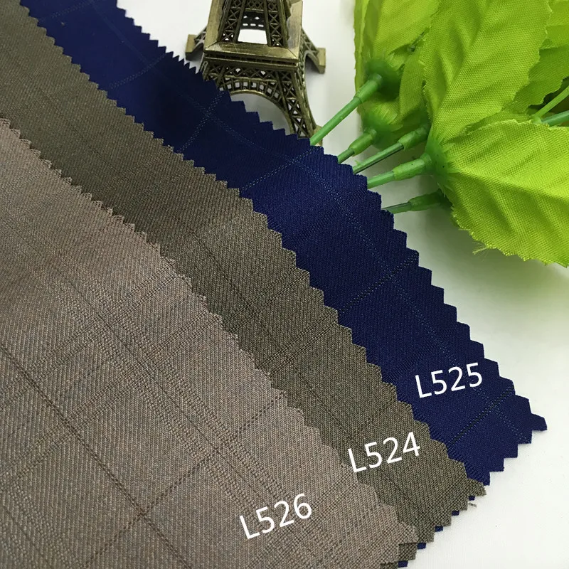 Autumn and winter clothing fashion fabric of wool and polyester Plaid suit cloth coat pants thickened vest skirt DIY