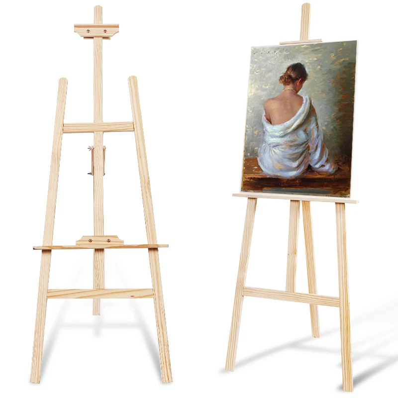 Easel Stand Chevalet En Bois Easel for Painting Oil Paint Artist Painting Accessories Easel Stand Caballete Display Art Supplies image 3