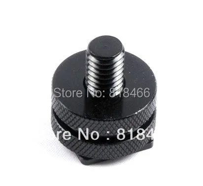 3/8 Inch two Nut Mount Adapter For Tripod Screw And DSLR Camera Flash Hot Shoe