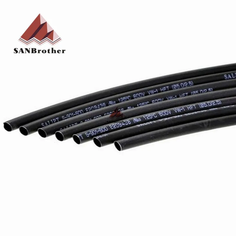 1Meter 3D Printer 2:1 Black 1mm 2mm 3mm 4mm 5mm 6mm 8mm 10mm Heat Shrink Heatshrink Tubing Tube Sleeving Wrap Wire