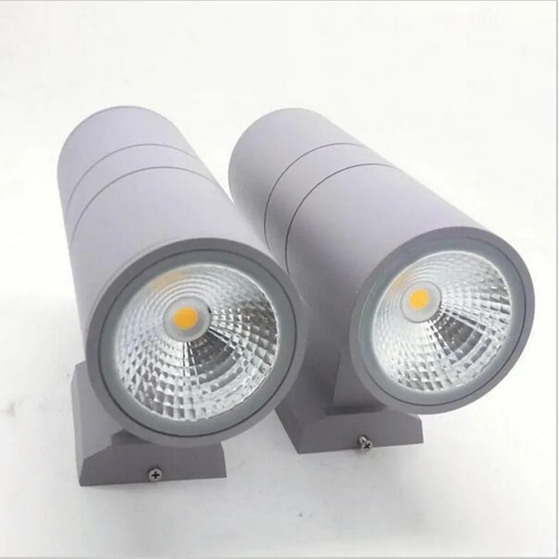 

4PCS/Lot 20W COB Wall Light Up Down Dual-Head Cylinder Waterproof Aluminum Fixture For Outdoor Lighting Wall Lamp AC85-265V