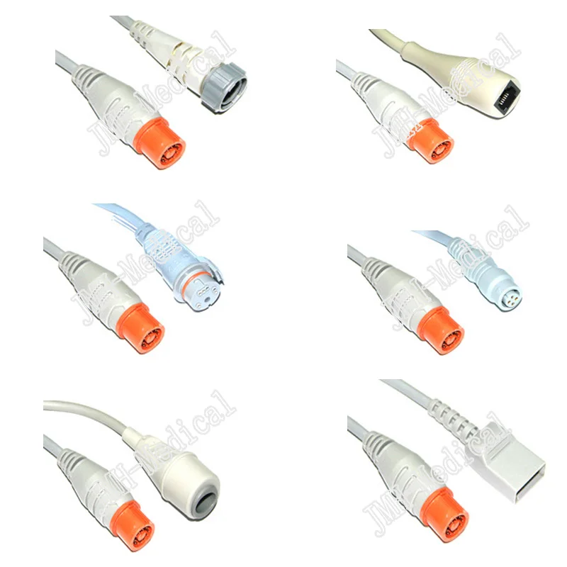 

Compatible with Fukuda for Abbott/Utah/Edward/BD/Medix/HP IBP transducer Adapter cable.