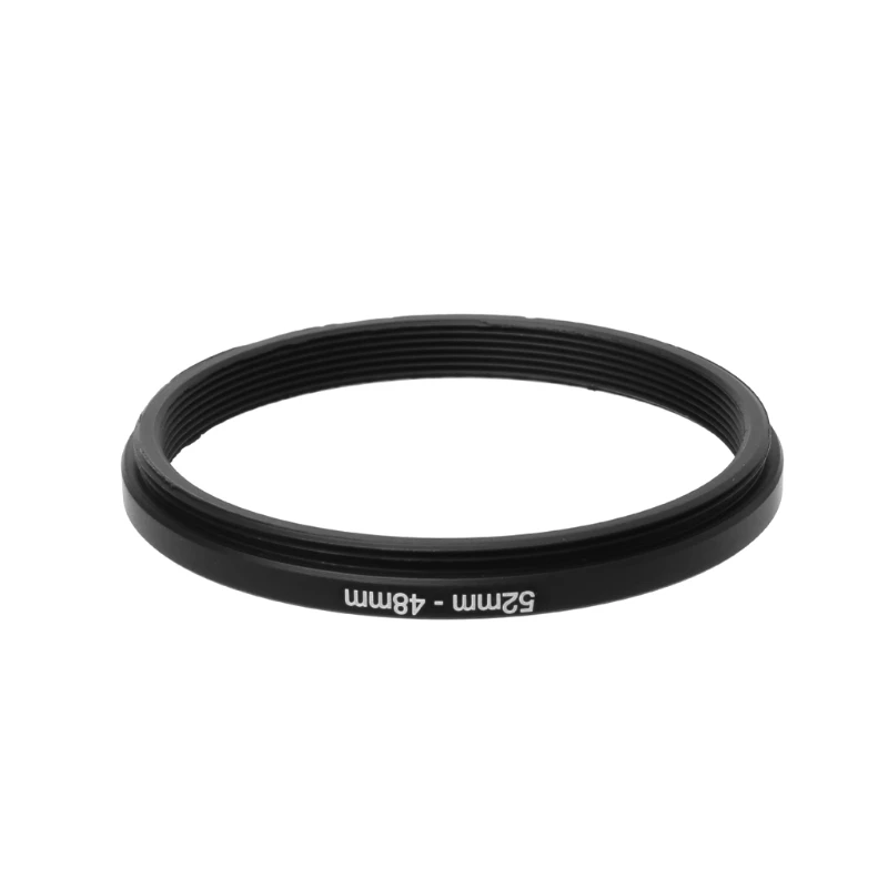 Adaptateur d'anneau de lentille de filtre abaisseur en métal, accessoires d'outil de caméra 52mm à 48mm