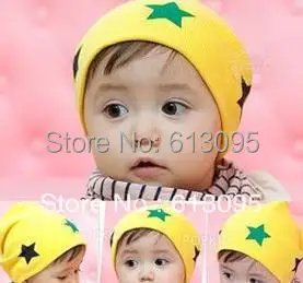 10pcs/lot free shipping pentagram baby hat baby cap Cotton Beanie Skull Cap Toddler Boys & Girls Hats