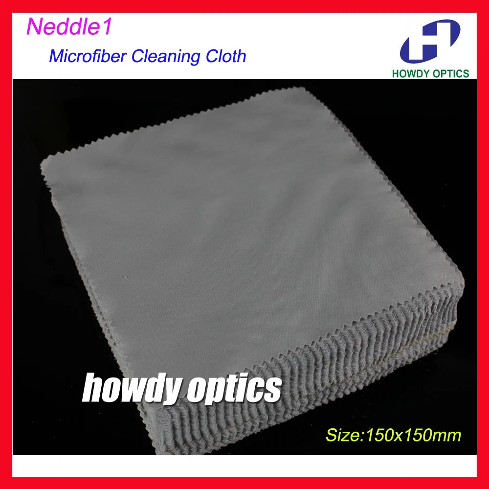 100pcs Neddle1 Grey eyeglasses glasses microfiber cleaning cloth lens wiping cleaning cloth 150x150mm