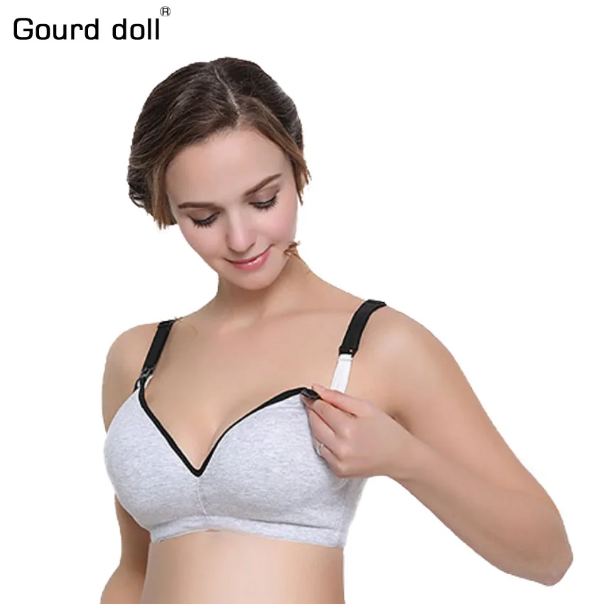 Breast feeding  Bra Cotton Maternity Nursing Bra sleep bras for nursing pregnant women soutien gorge allaitement underwear 34-40