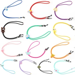 Óculos de leitura com 13 cores em nylon para crianças, cordão com cordão elástico para miopia, suporte para óculos, cordão com pescoço