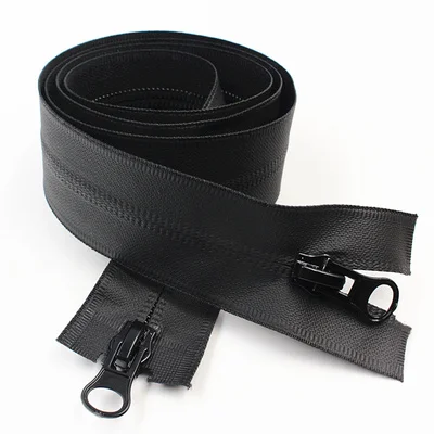 Black TPU Waterproof Invisible Zipper For Sewing Down Coat Outdoor Jackets Sports Sewing