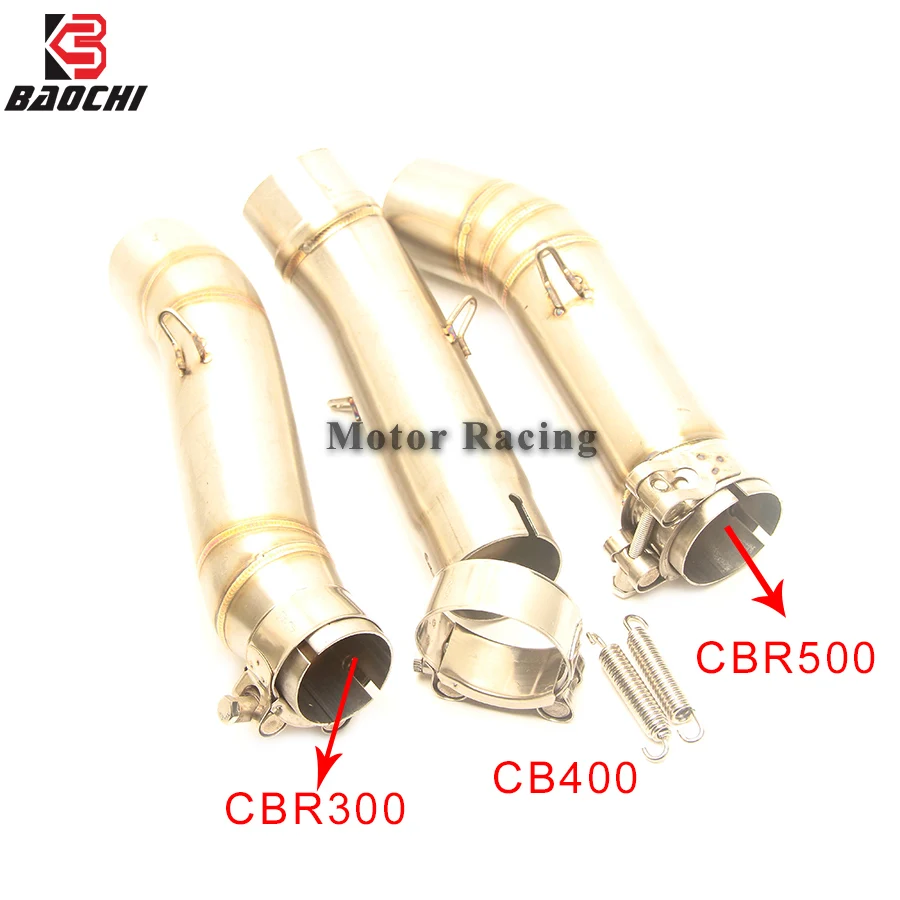 

Motorcycle Exhaust Link Pipe Middle Tube Escape Muffler Connect Adapter FOR Honda Cbr 300r Cbr300 Cbr500 CB400 Cbr 500 Exhaust