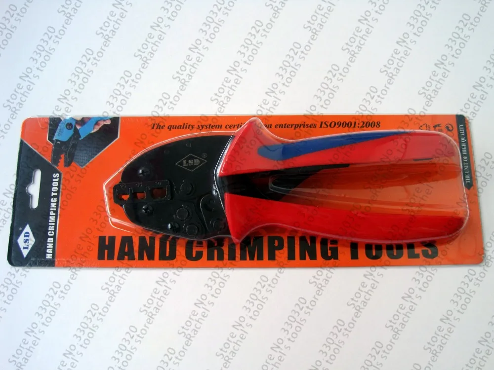 Ratchet crimping tool for cable ferrules 25-50mm2 4-1AWG S-2550EF,bootlace ferrule crimping plier