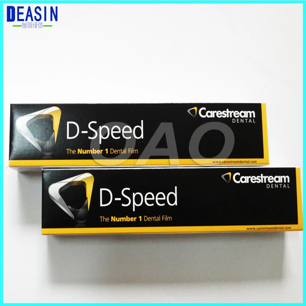 2 box Dental Kodak Intraoral D-Speed 100pcs/ box  X-ray Films Carestream DF-58 Adult Size 2 D-Speed