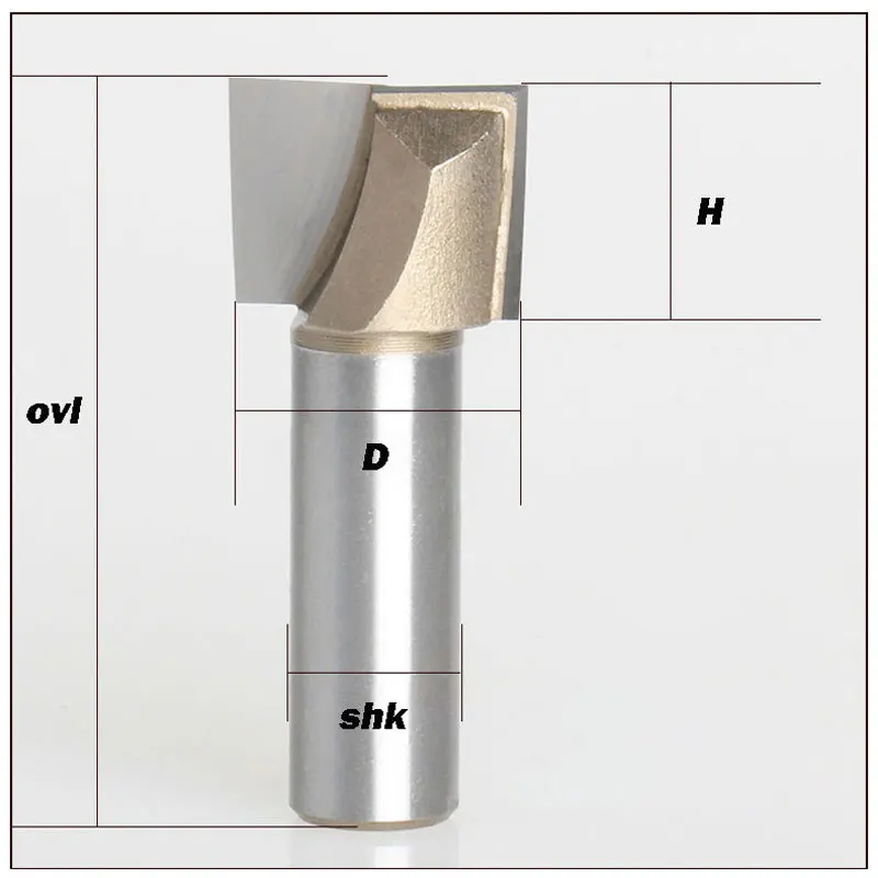 1 Buah Router Kayu Bit 1/4*3/8 CNC Woodworking Cutter Milling Alat Ukiran Kayu