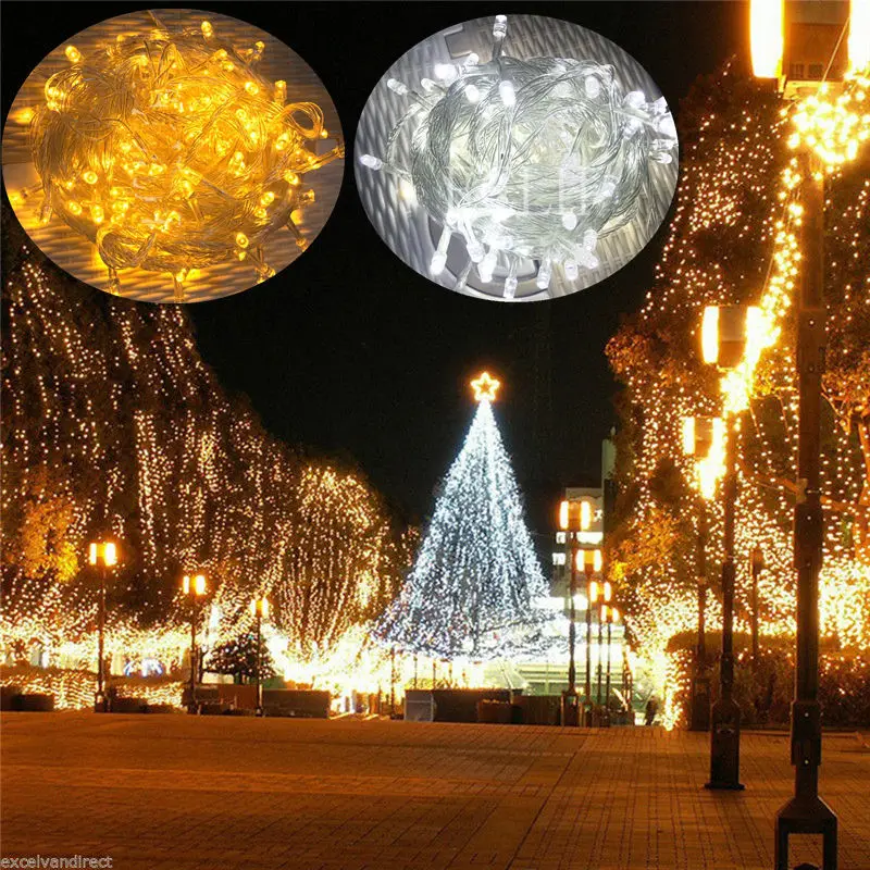 10M100LED String Fairy Light Holiday Patio Christmas Wedding Decoration AC220V 110V Outdoor Light Garland