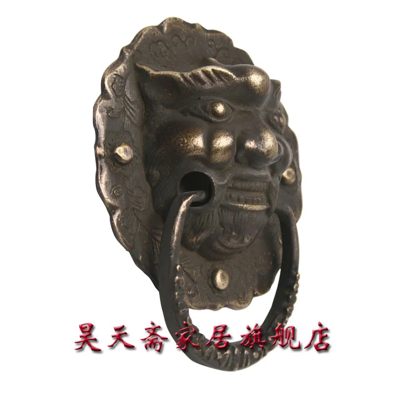 [Haotian vegetarian] antique copper beast handle / Antique Hardware / antique furniture copper fittings / HTA-020