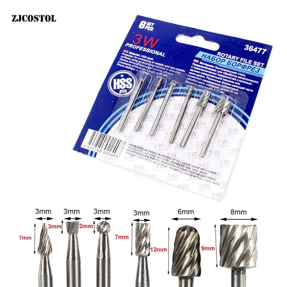 Dremel Dreh Werkzeug Zubehör Holz Carving Set Mini Drill Bit Set Schneiden HSS Routing Router Schleifen Bits Fräser